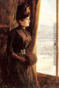 A Portrait of Madame Vallery-Radot - Albert Edelfelt