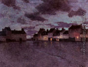 Marketplace In France, After A Rainstorm - Fritz Thaulow