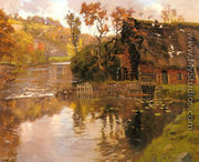 Cottage By A Stream - Fritz Thaulow