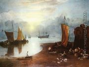 Sun Rising through Vagour; Fishermen Cleaning and Sellilng Fish - Joseph Mallord William Turner