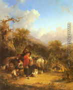 A Rest by the Roadside - William Shayer, Snr
