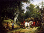 Carting Timber In The New Forest - William Shayer, Snr