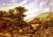 An Overshot Mill In A Wooded Valley - Frederick William Watts