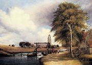 The Lock At Stanton On The Little Ouse In Norfolk - Frederick William Watts