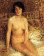 A Seated Nude - Ernest Joseph Laurent