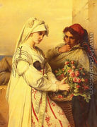 The Rose Vendor - Jean-Francois Portaels