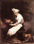 The Cook and the Cat - Theodule Augustine Ribot