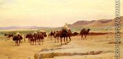 Caravanes De Sel Dans Le Desert (Salt Caravans in the Desert) - Eugène-Alexis Girardet