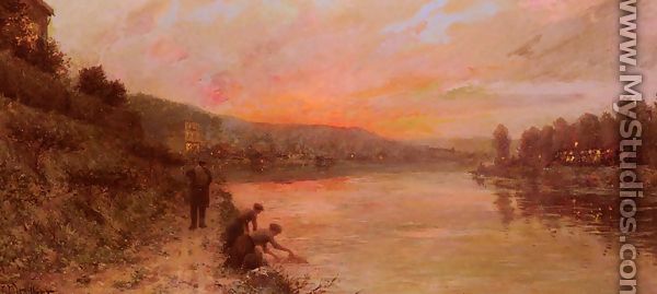 Soleil Levant Sur La Seine (Sunrise on the Seine) - Jaques L