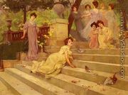 Girls on a Terrace - Albert Emile Artigue