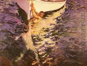 El bote blanco (The White Boat) - Joaquin Sorolla y Bastida