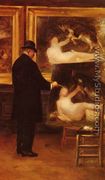Autoportrait: Copiant Un Tableau De Bouguereau (Self Portrait: Copying A Painting By Bouguereau) - George Louis Hyon
