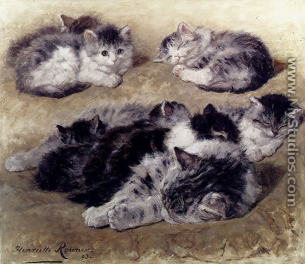 A Study Of Cats - Henriette Ronner-Knip