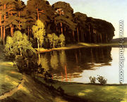 Riverscene with Forest beyond - Walter Leistikow