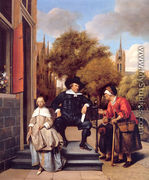 A Burgher of Delft and His Daughter - Jan Steen