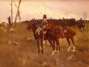 Soldiers On Horseback - Jose Cusachs y Cusachs