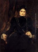 Portrait Of Mme M. S. Derviz - Benjamin Jean Joseph Constant