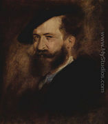 Porträt des Wilhelm Busch (Portrait of Wilhelm Busch) - Franz von Lenbach