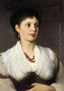 A portrait of a woman in native costume - Gabriel Cornelius Ritter von Max