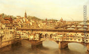 View Of The Ponte Vecchio, Florence - Antonietta Brandeis