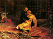 Ivan the Terrible and His Son Ivan on November 16, 1581 - Ilya Efimovich Efimovich Repin