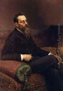Portrait of the Composer Nikolay Rymsky-Korsakov - Ilya Efimovich Efimovich Repin