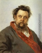 Portrait of the Composer Modest Musorgsky - Ilya Efimovich Efimovich Repin