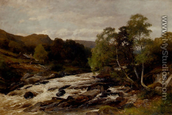After a spate on the Lledr - David Bates