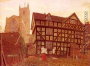 Church And Ancient Uninhabited House At Ludlow - George Price Boyce