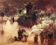 Flower Mart - Theodore Clement Steele