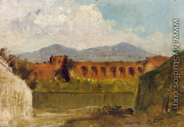 A Roman Aqueduct - Giuseppe de Nittis
