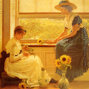 Sun and Moon Flowers - George Dunlop, R.A., Leslie
