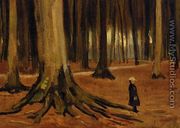 Girl in the Woods - Vincent Van Gogh