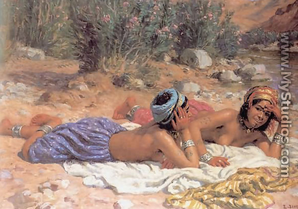Bathers Resting - Alphonse Etienne Dinet
