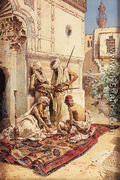 Four Arab Playing a Game of Chance - Ramon Tusquets y Maignon