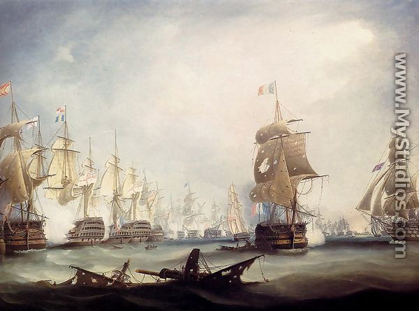 The Battle Of Trafalgar, 1805 - Thomas Buttersworth