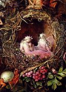 Fairies In A Bird's Nest (detail 1) - John Anster Fitzgerald