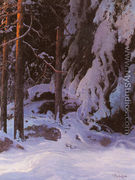 A Snow Covered Forest - Carl Brandt
