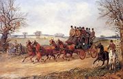 A Coach and Four on an Autumn Road - Henry Thomas Alken