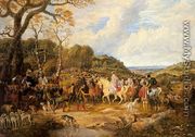 Queen Elizabeth and her Royal Entourage Riding to the Hunt - Dean Wolstenholme, Jr