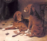 Two Hounds in a Great Hall - William Luker