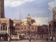 Piazza San Marco: the Clocktower - (Giovanni Antonio Canal) Canaletto
