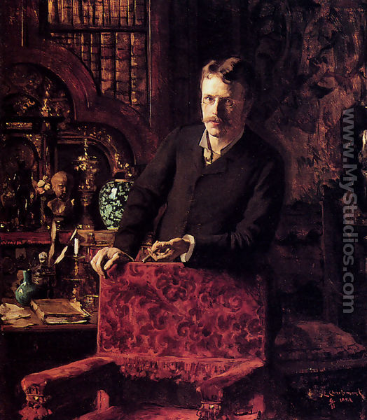 A Gentleman In An Interior - Eduard Charlemont