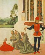 The Miracles of San Bernardino: The Healing of a Mute [detail: 1] - Pietro Vannucci Perugino
