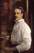 Autorretrato con camisa blanca (Self-portrait with white shirt) - José Benlliure Ortiz