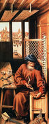 St. Joseph Portrayed As A Medieval Carpenter (Center Panel Of The Merode Altarpiece) - (Robert Campin) Master of Flémalle