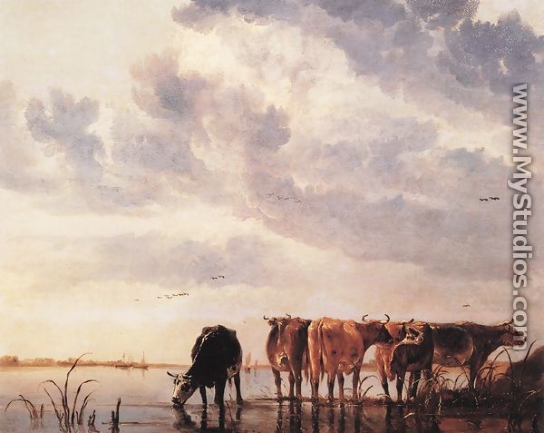 Cows in a River - Aelbert Cuyp