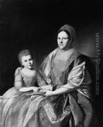 Mrs. Samuel Mifflin and Her Granddaughter Rebecca Mifflin Francis - Charles Willson Peale