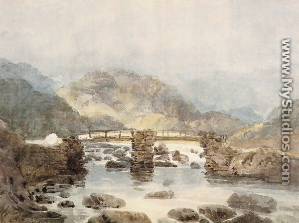 Bridge near Beddgelert (Snowdonia) - Thomas Girtin