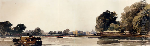 Cookham On The Thames - Peter de Wint